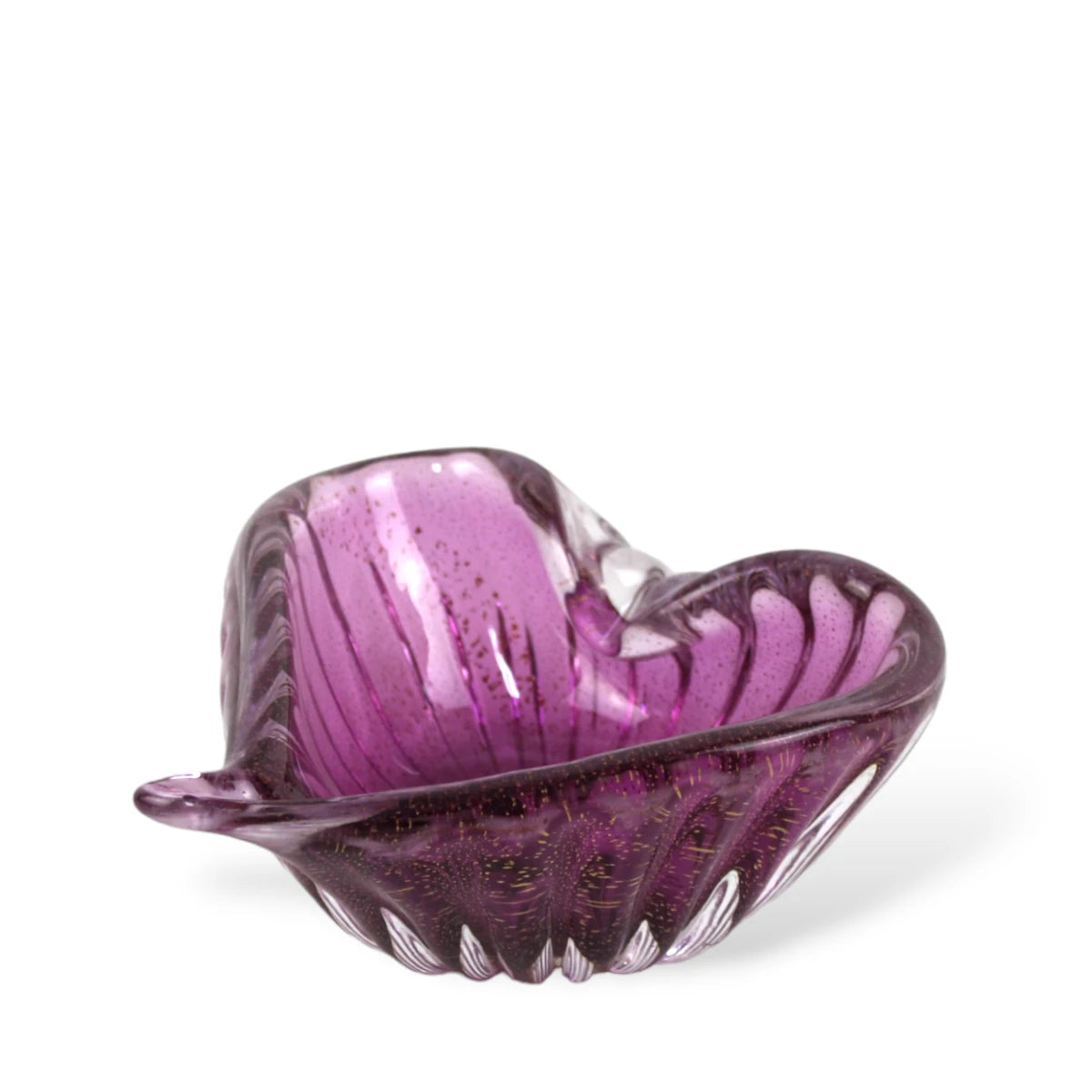 Bowl Coração de Murano com Ouro Pequeno