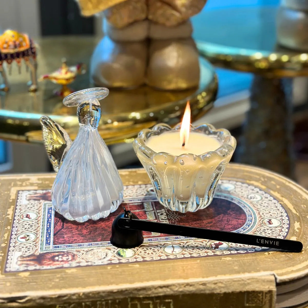 Kit Murano Anjinho + Vela Aromática
