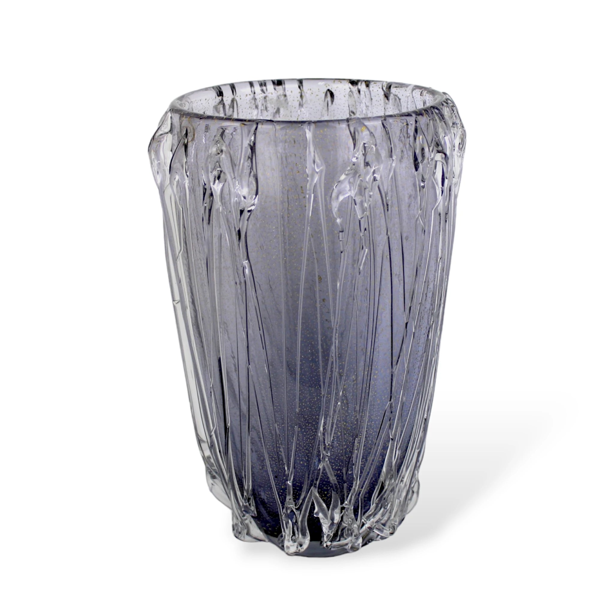 Vaso de Cristal Murano Azul Grande