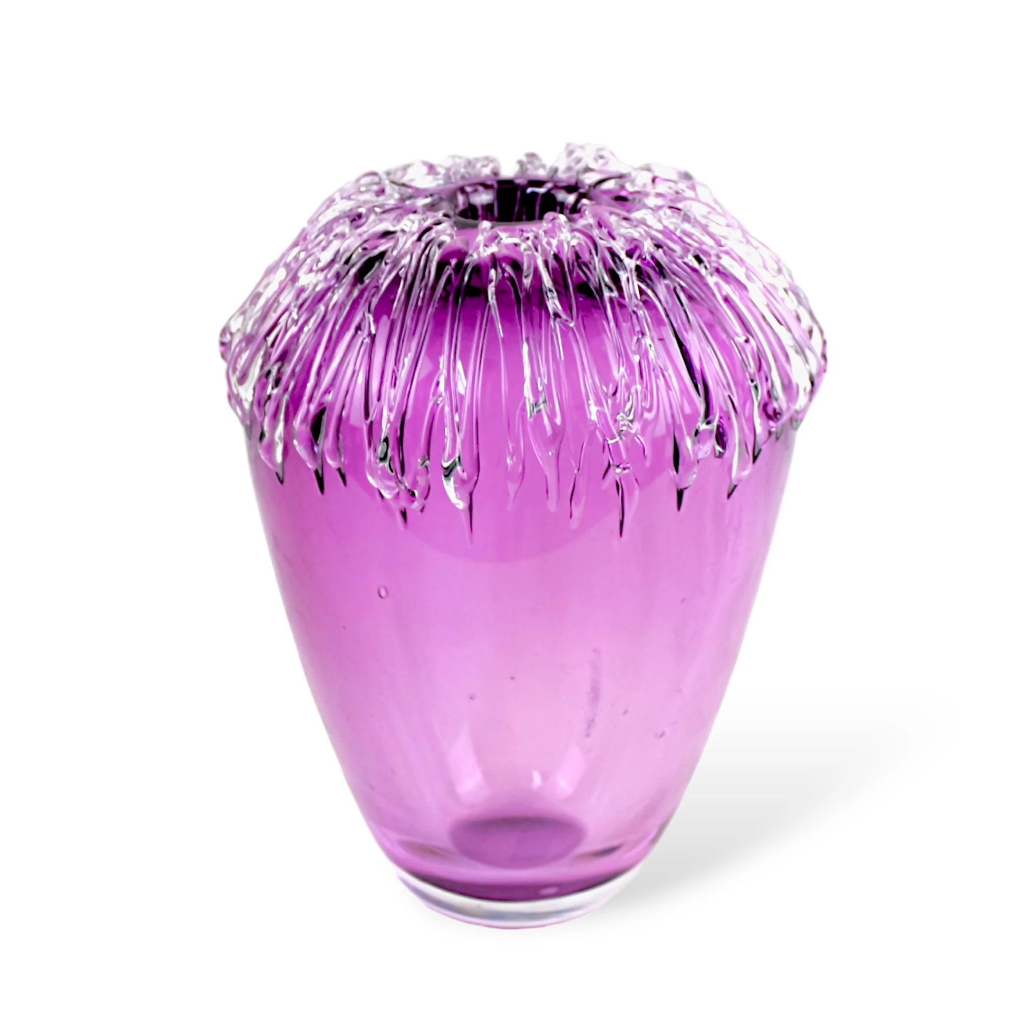 Vaso de Cristal em Murano Roxo