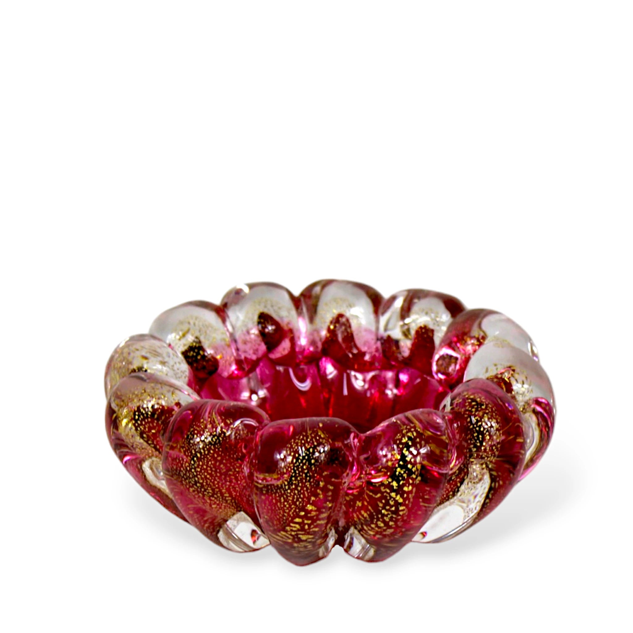 Bowl de Cristal com Ouro Mesa Posta Organizador Cachepot
