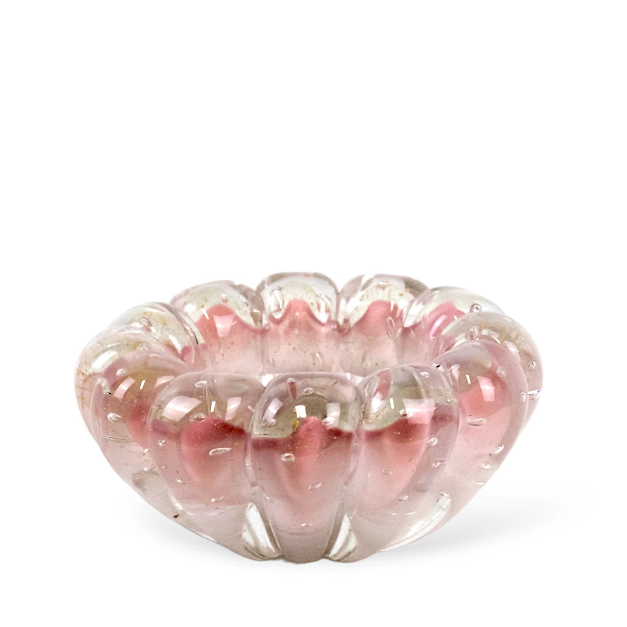 Bowl de Cristal com Ouro Mesa Posta Organizador Cachepot
