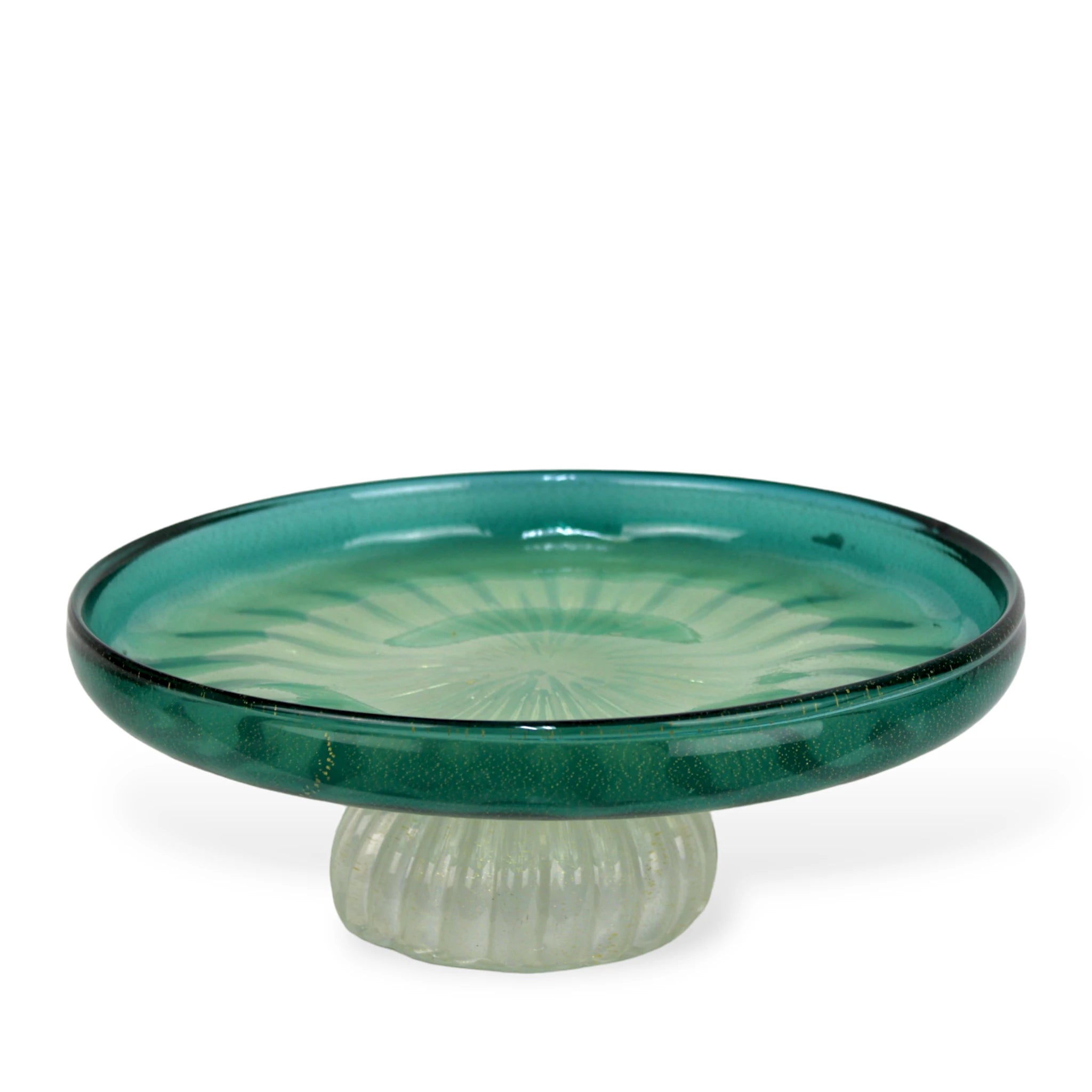 Boleira de Cristal em Murano Decroação Mesa Chique