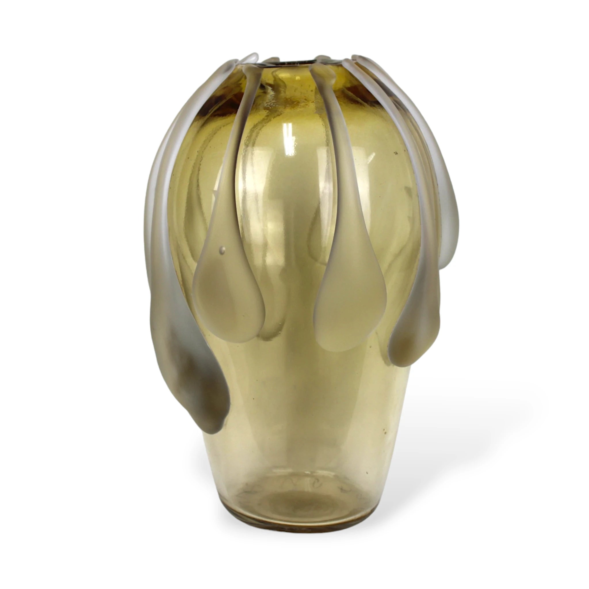 Vaso de Murano Boca Pequena Lagrimas Pequeno Cristal