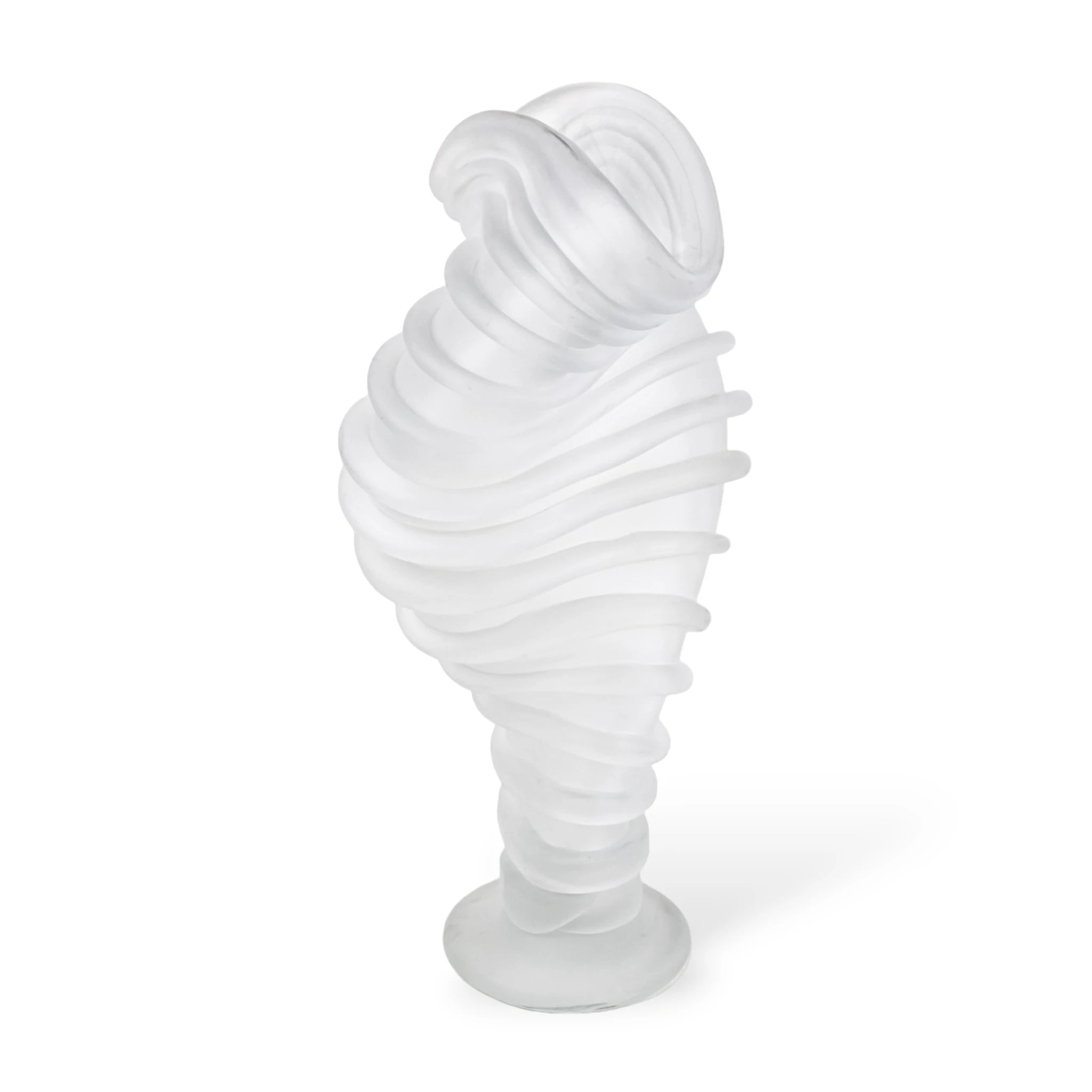 Peça Escultura Vaso de Cristal Murano Grande