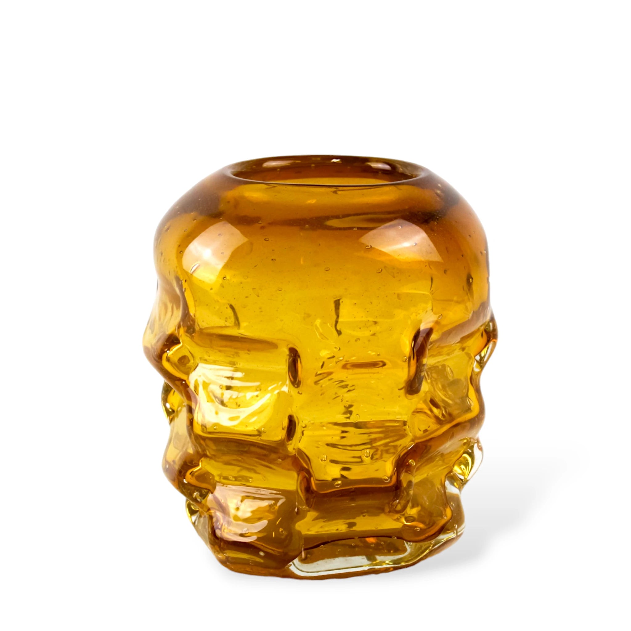 Vaso Boca Fechada de Cristal Murano Bola Pequeno