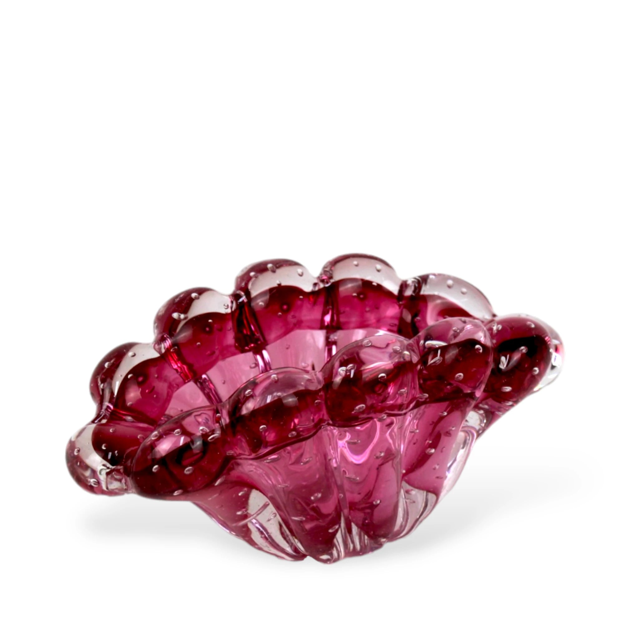 Vaso Shell em Murano Rosa Concha