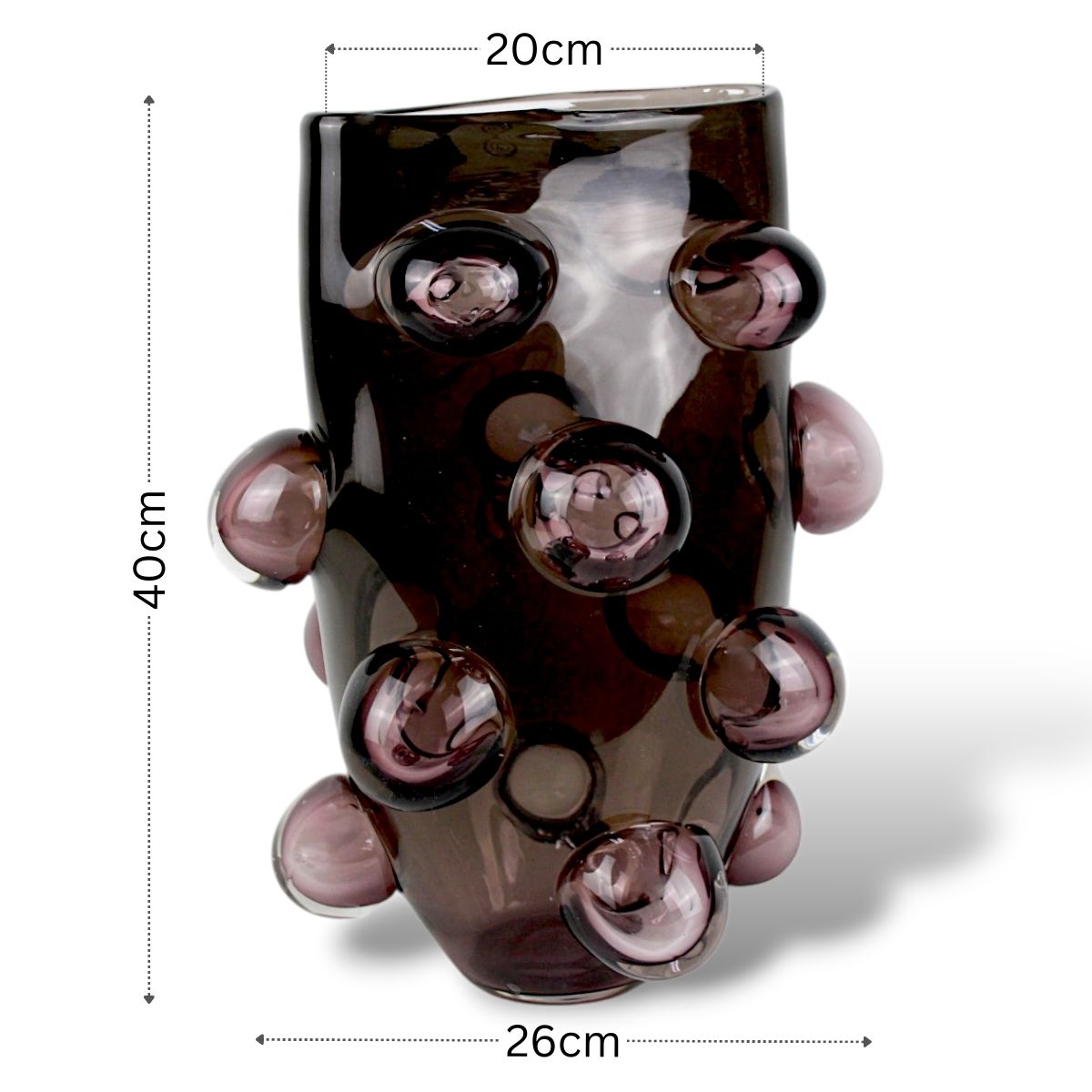 Vaso Murano Italiano Tamanho