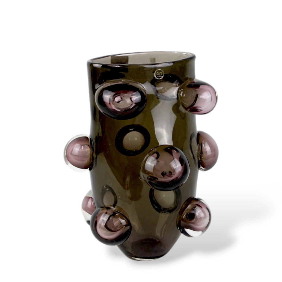 Vaso Bolhas Cristal Murano Ideal para sua Casa