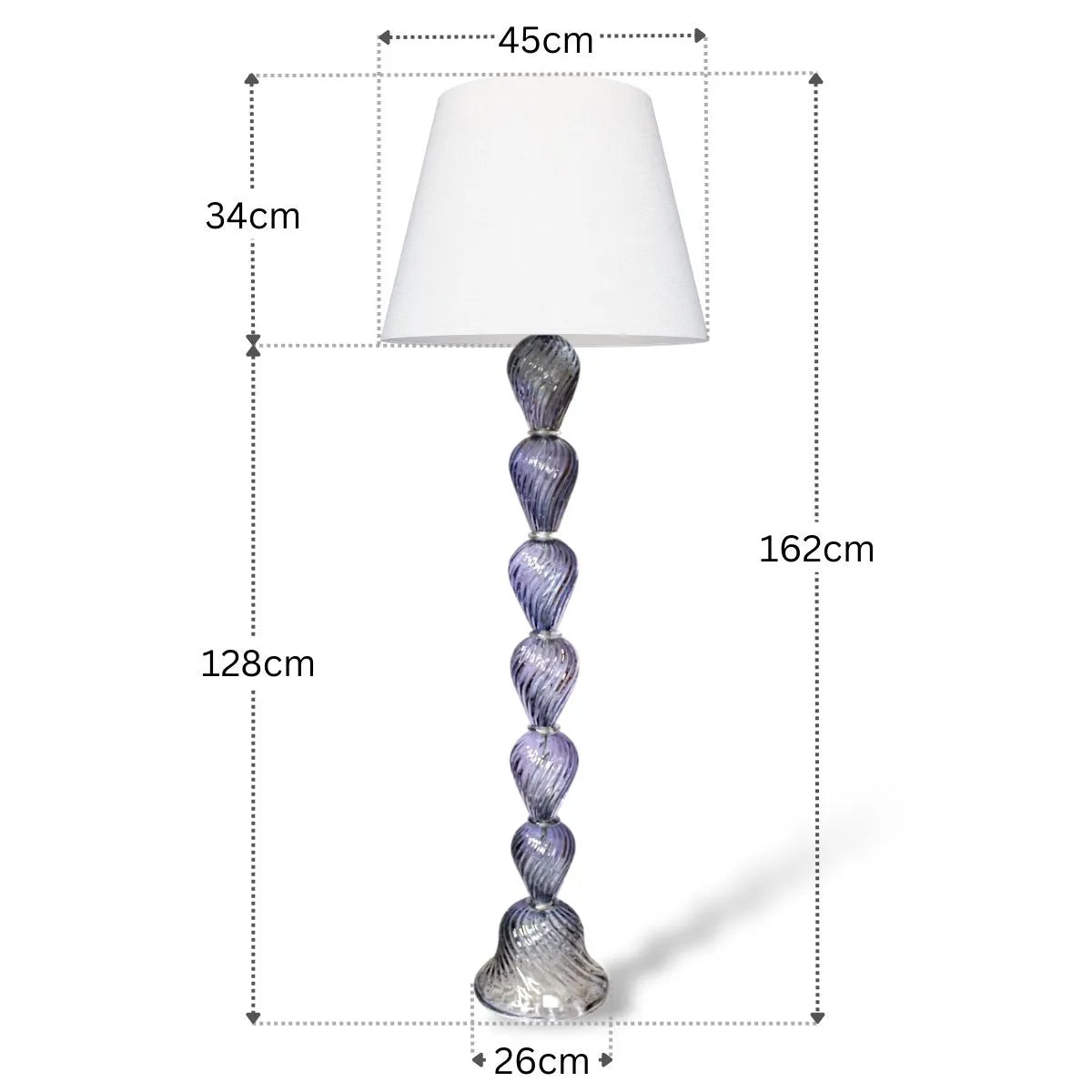 Abajur de Chão Azul Grande