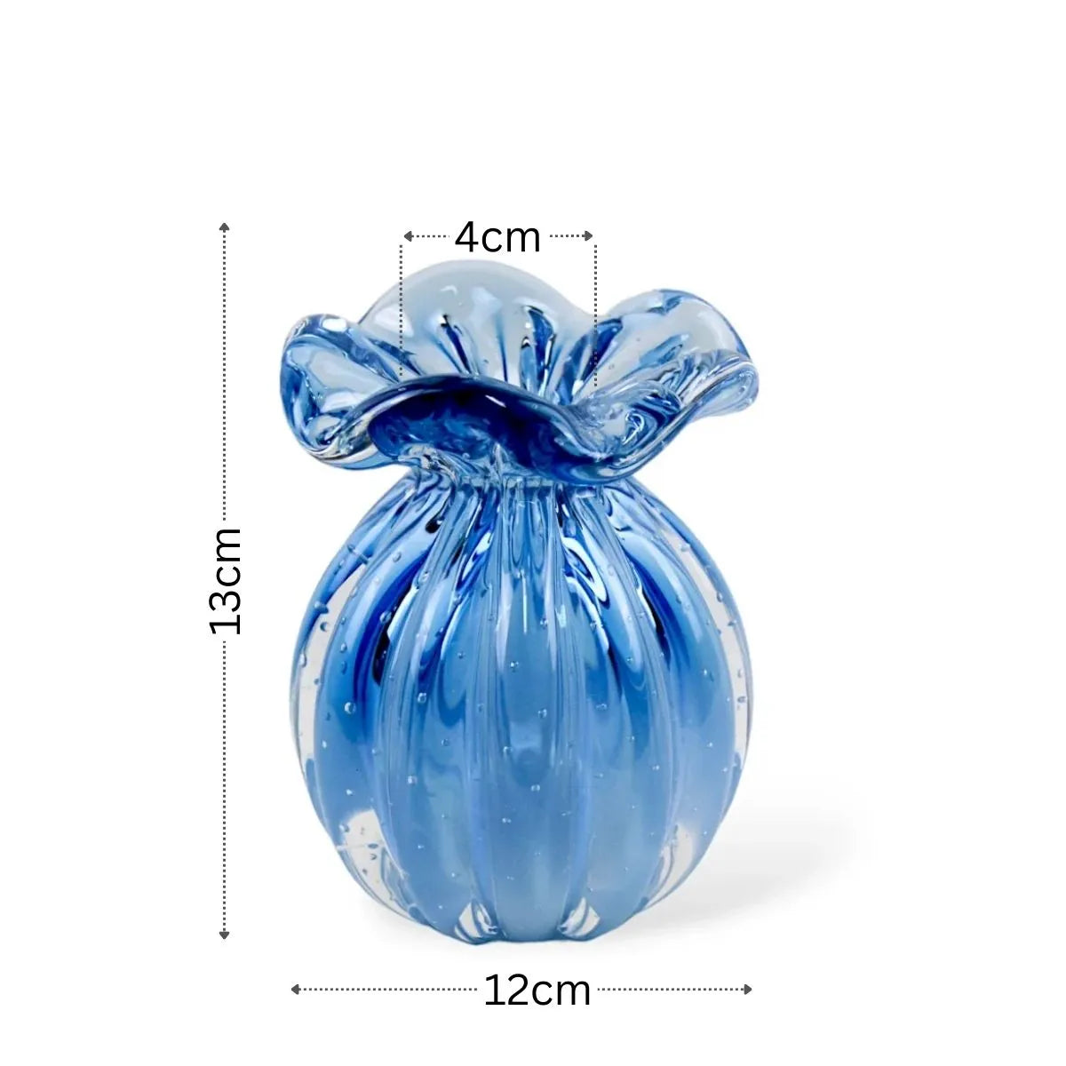 Trouxinha Cristal Murano Média Medidas