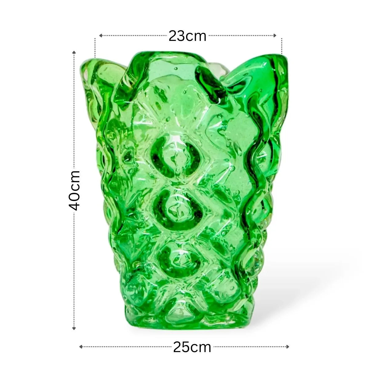 Vaso Vecchio Grande em Murano Medidas