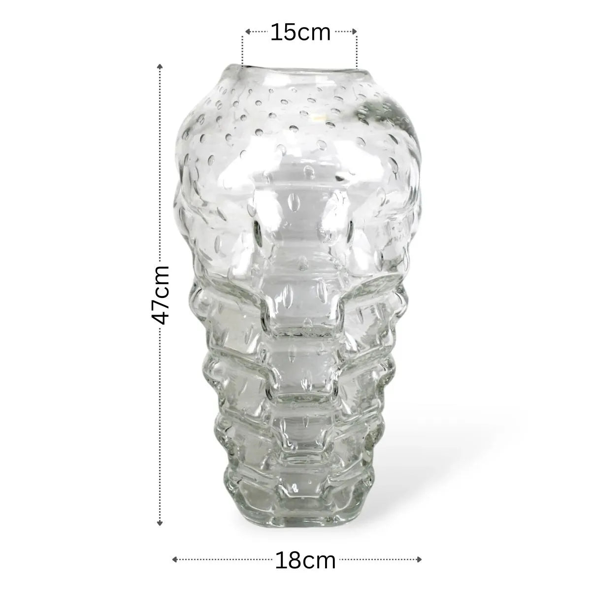 Vaso Vecchio Extended Grande em Murano Medidas