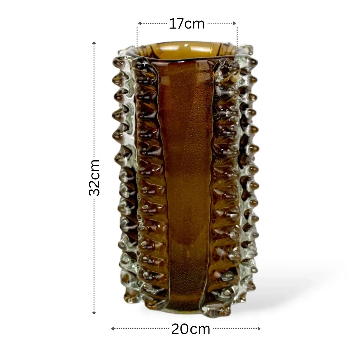 Vaso Rostratto Side Médio com Ouro Medidas