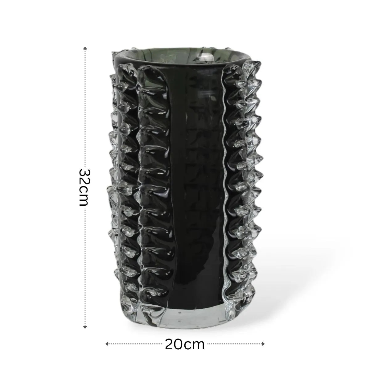 Vaso Rostratto Side Médio Murano Medidas