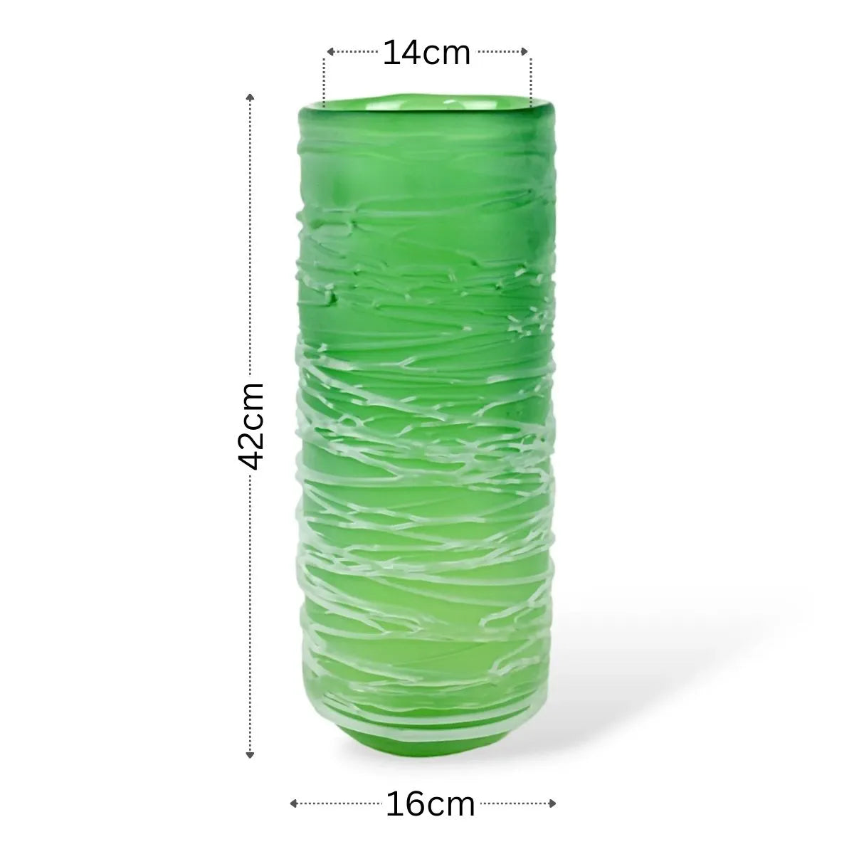 Vaso Teller Grande em Murano Medidas