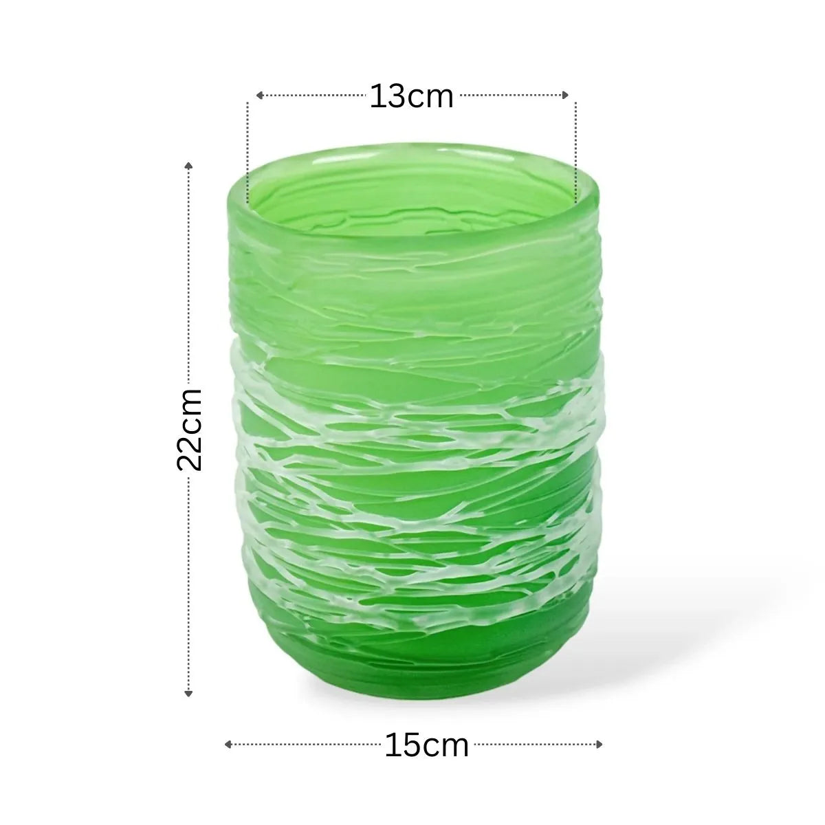 Vaso Teller Pequeno em Murano Medidas