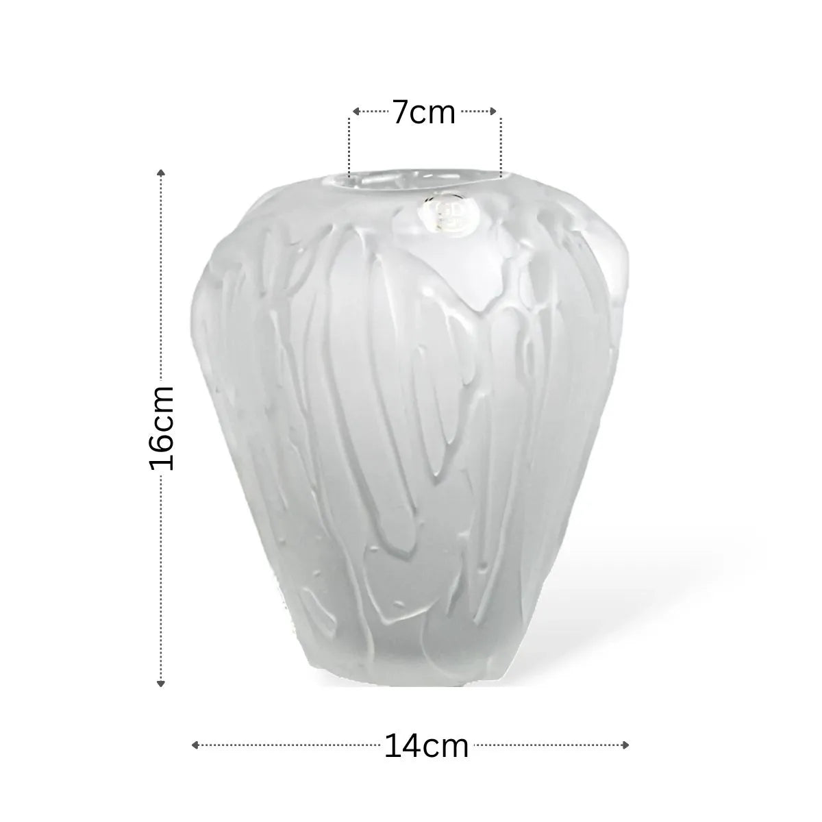 Vaso Cristal Murano Pequeno Medidas