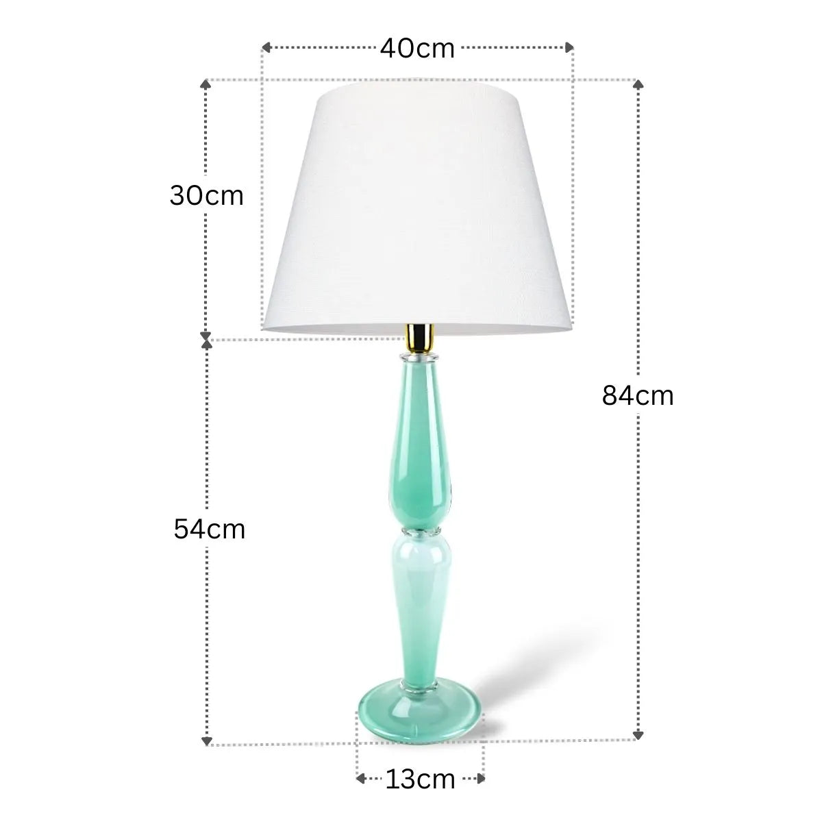 Abajur de Mesa Murano Verde