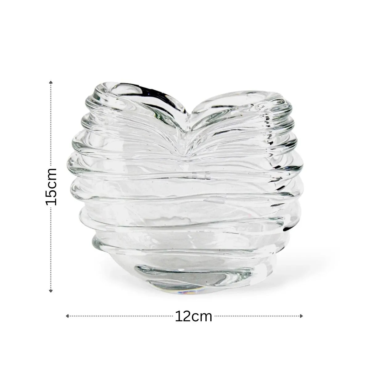 Vaso Spiggia Cristal Murano Medidas