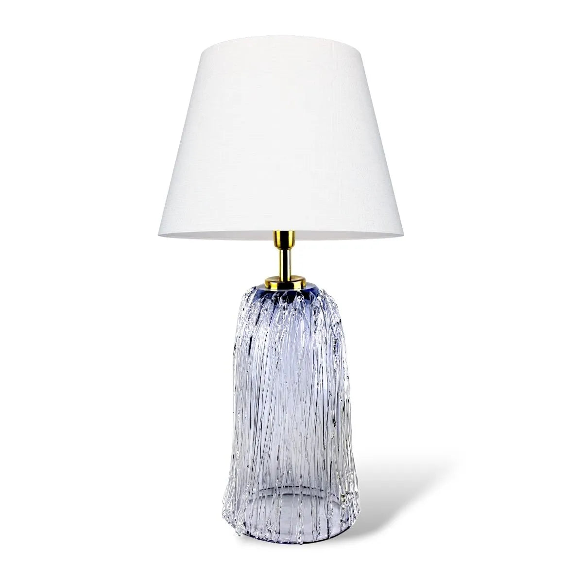 Abajur Alpinia Cristal Murano Azul de Chão