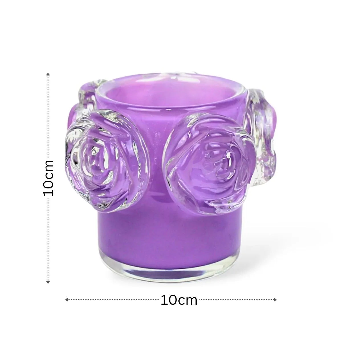 Vaso Flowers Pequeno em Murano Medidas