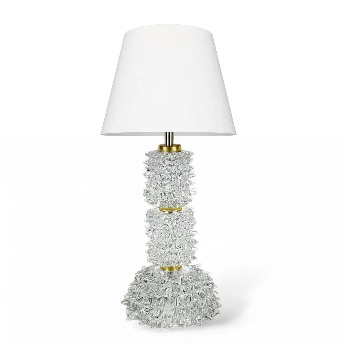 Abajur Murano Rostratto Cristal Puro Médio