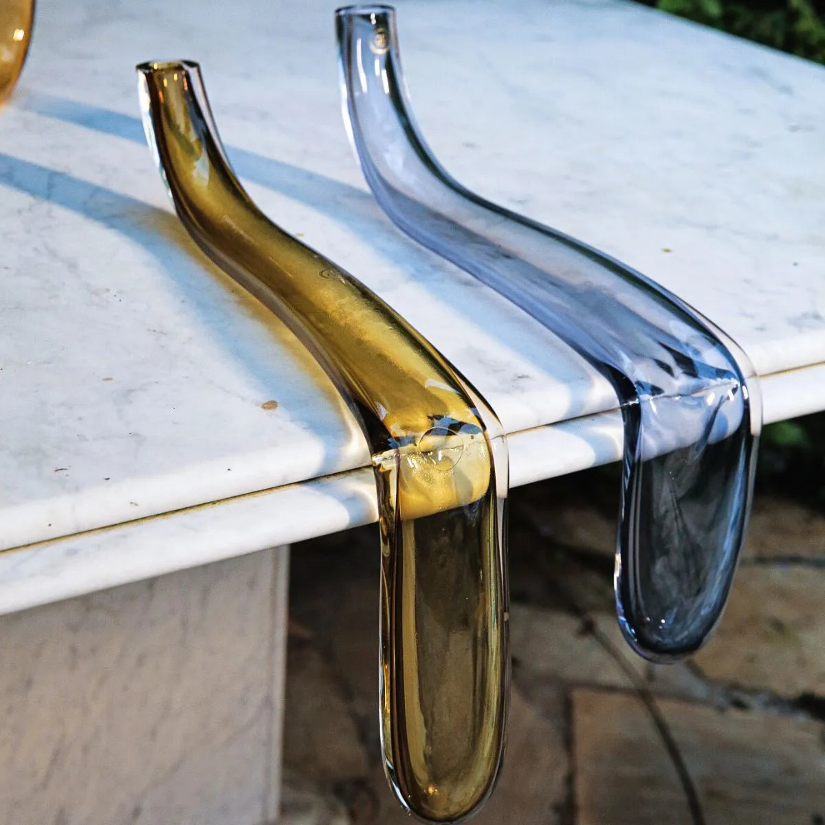 Cobra de Cristal Murano Vaso Decorativo de Mesa