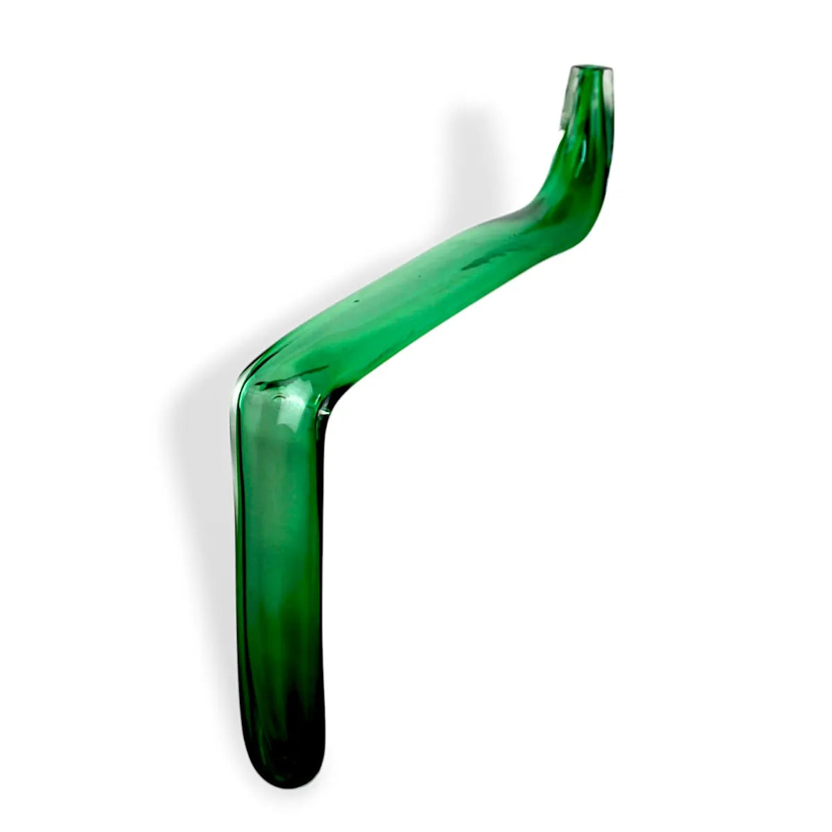 Cobra Decorativa de Murano Estatua Verde de Mesa
