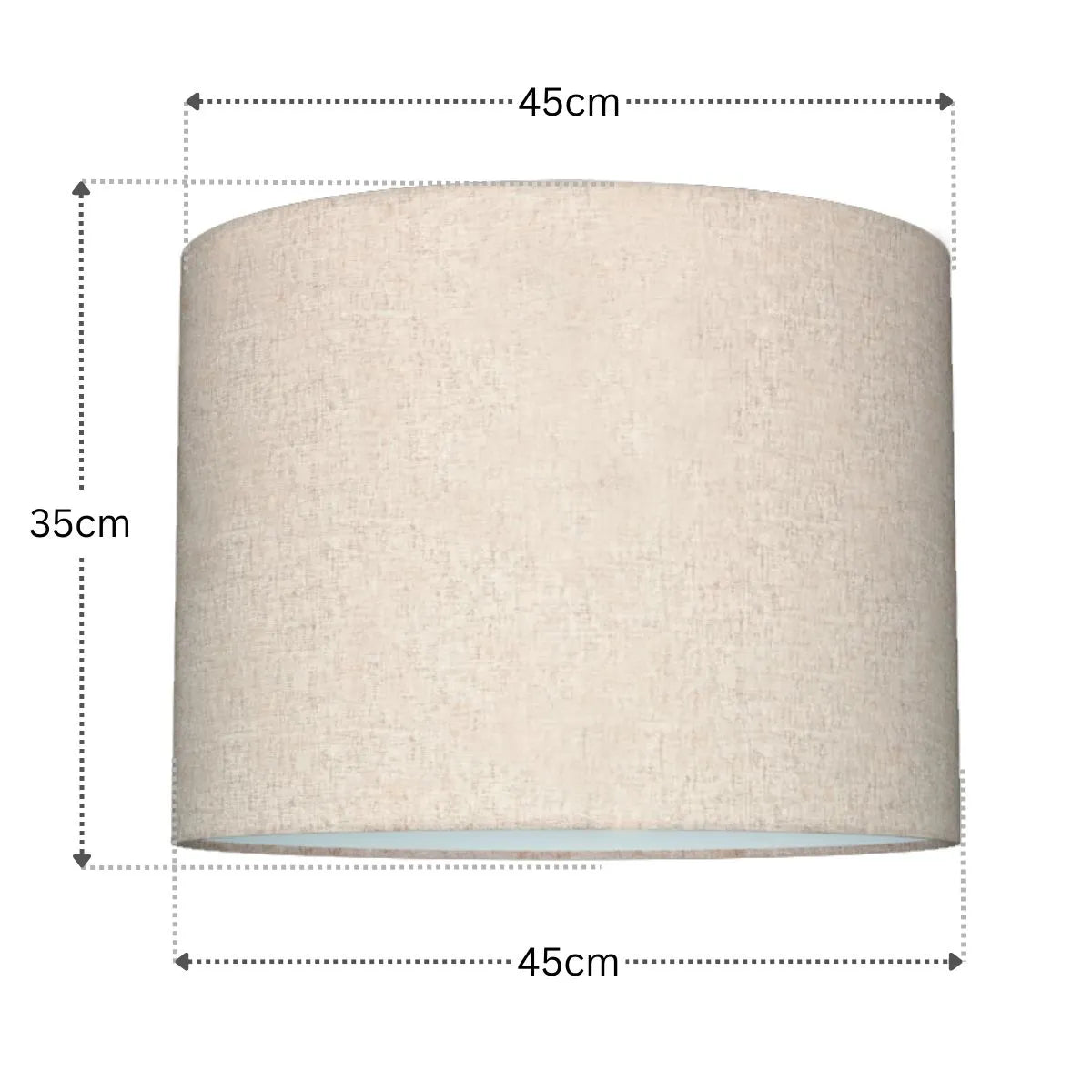 Cúpula de Linho Cru tamanho Grande