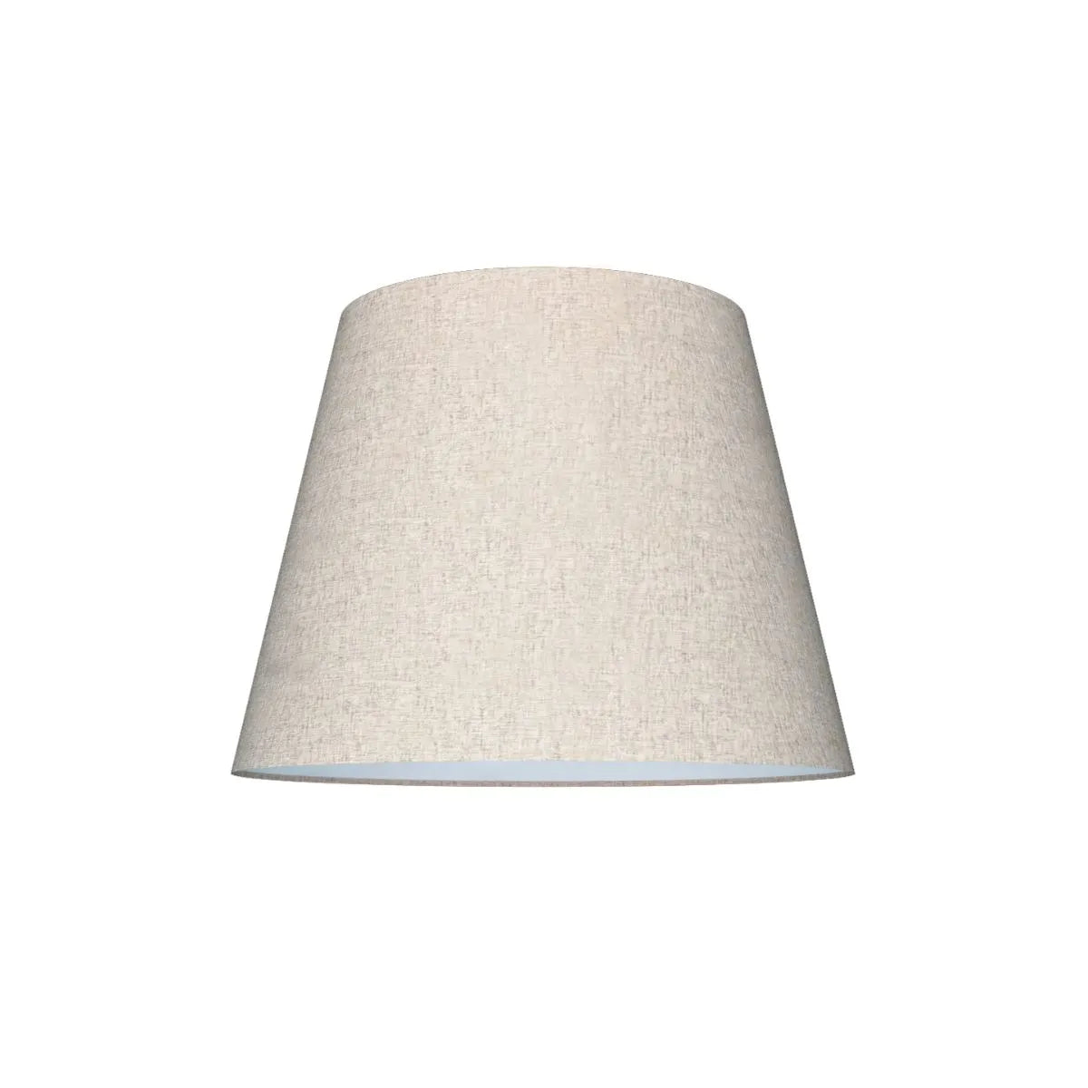 Cúpula Cônica de Linho Cru Marrom Abajur Murano