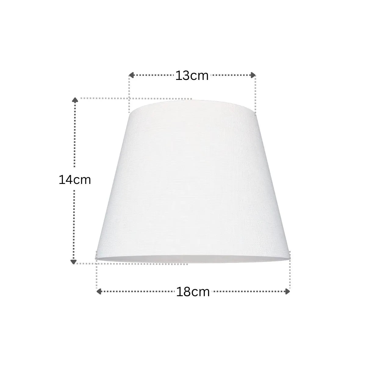 Cupula Branca Mini Linho Cônica