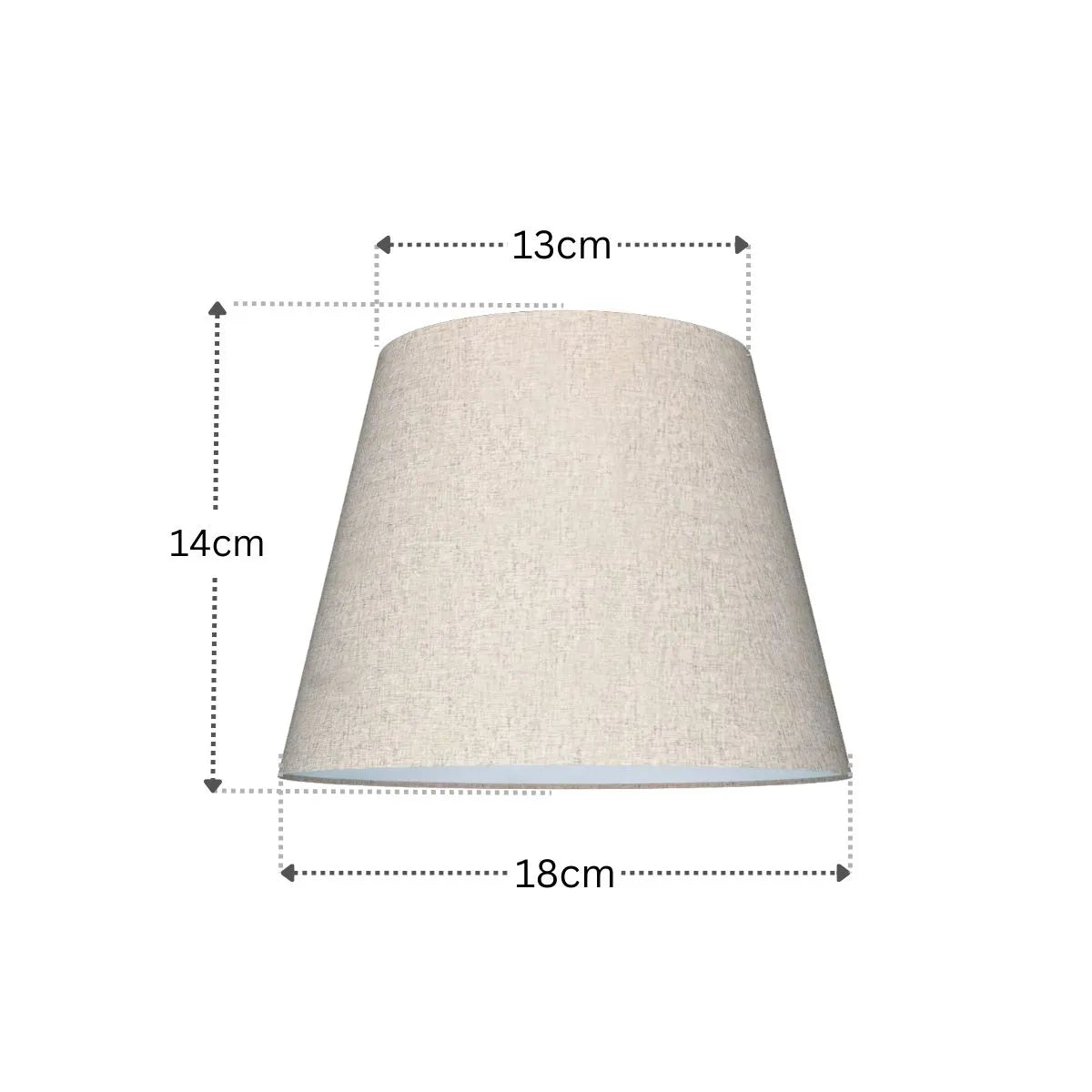 Cúpula Cônica Pequena de Linho Cru