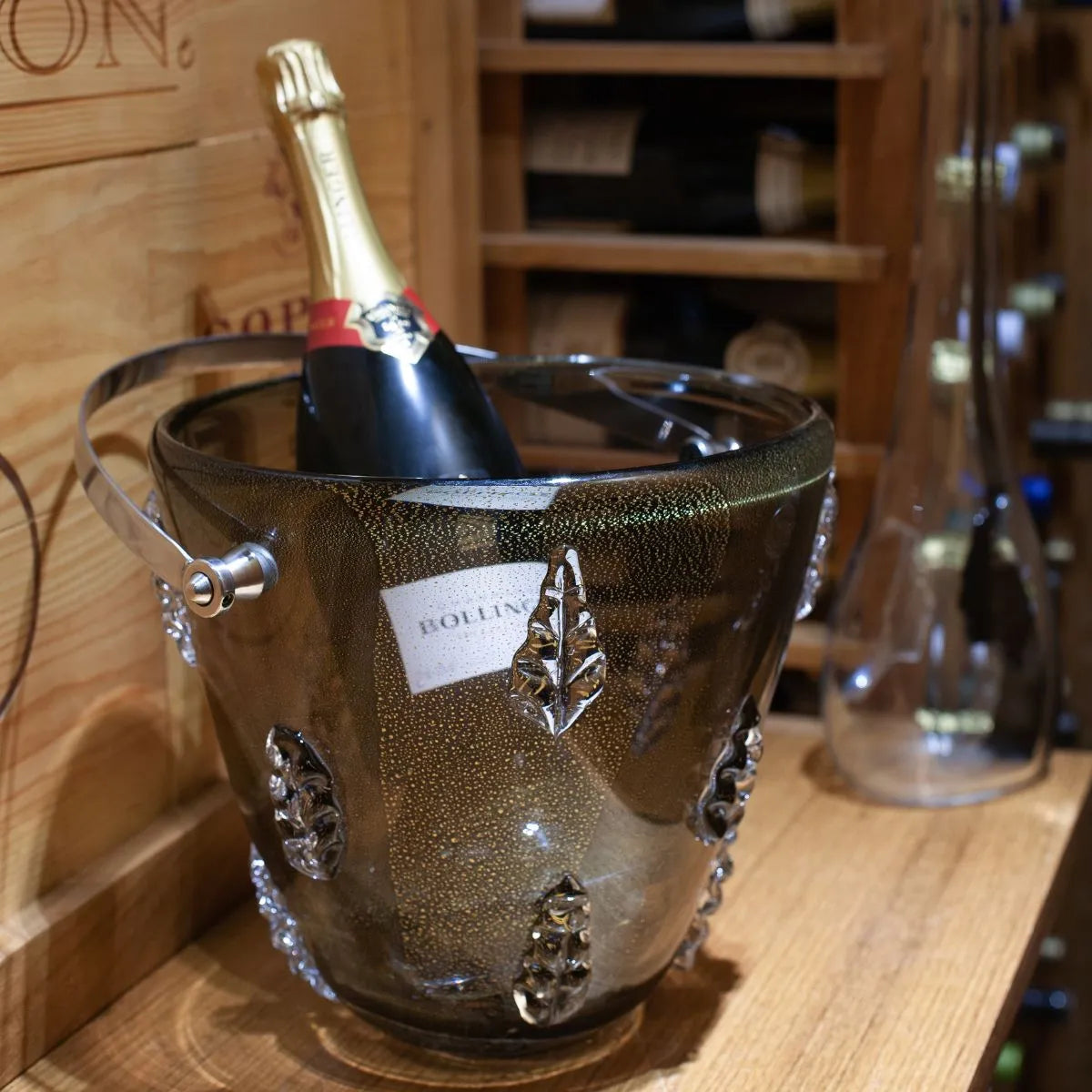 Champanheira de Murano Cristal Porta Champagne Bar