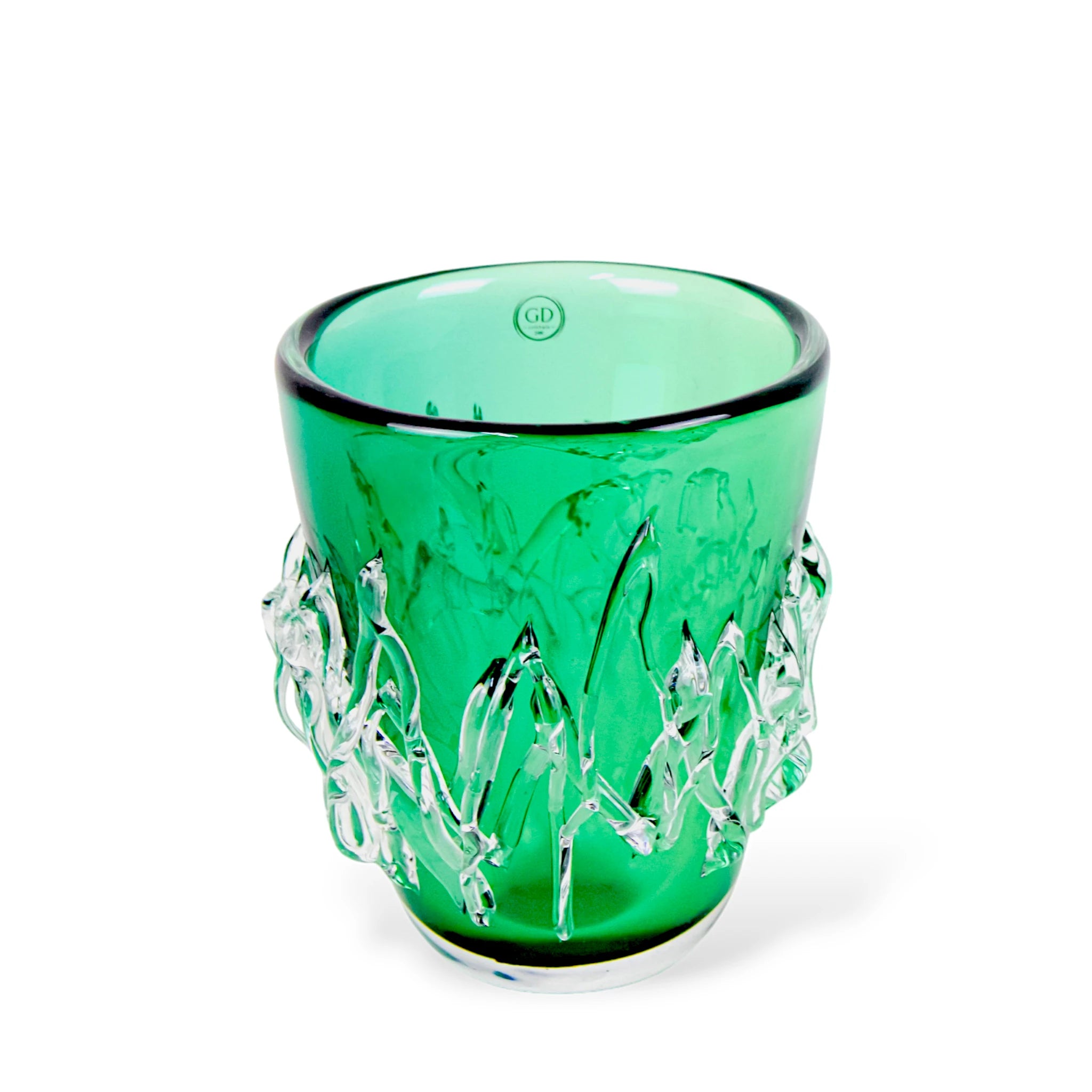 Vaso de Cristal Murano Verde