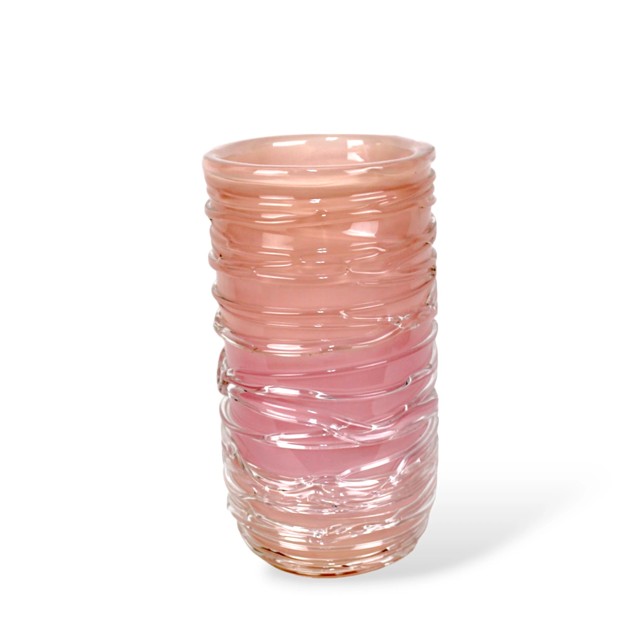 Vaso de Cristal Murano Rosa