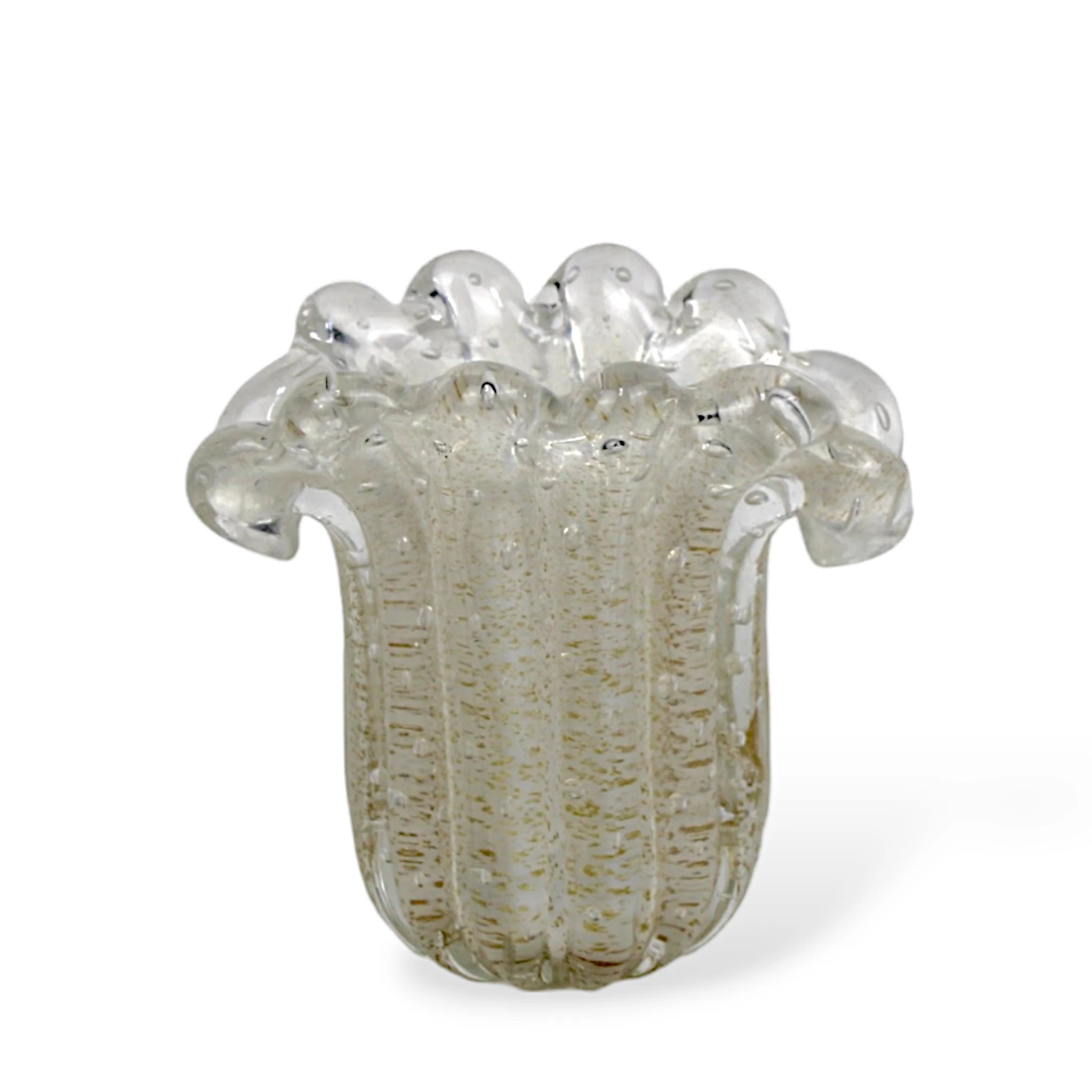 Mini Organizador Porta Maquiagem Lápis de Murano Cristal Cachepot