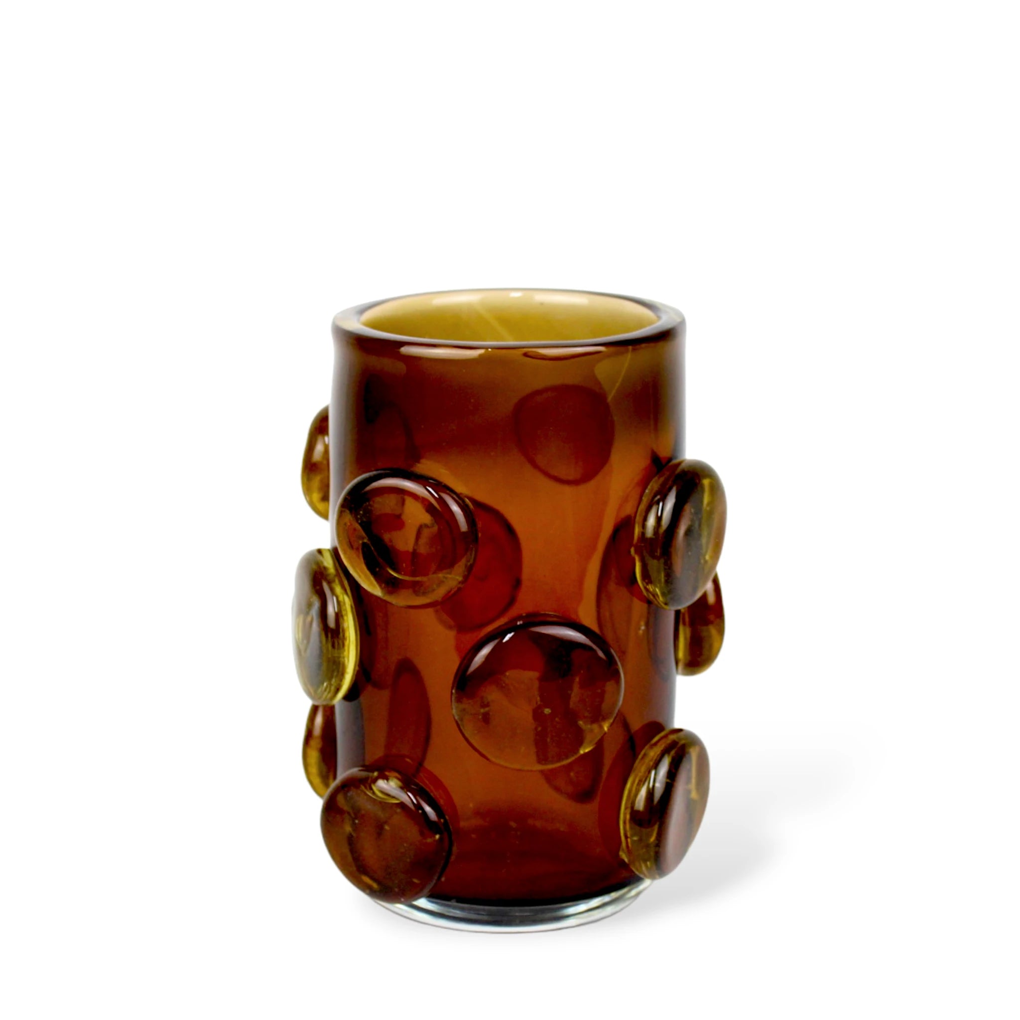 Vaso Cachepot de Murano cor Âmbar