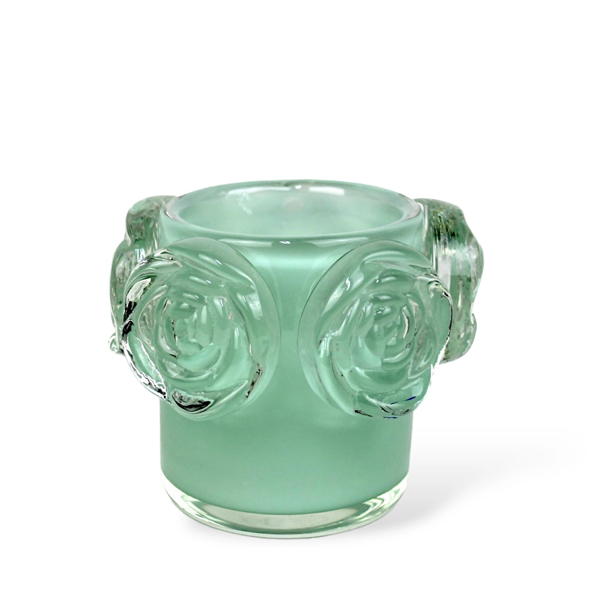 Cachepot de Rosas Pequeno cor Verde Opalina