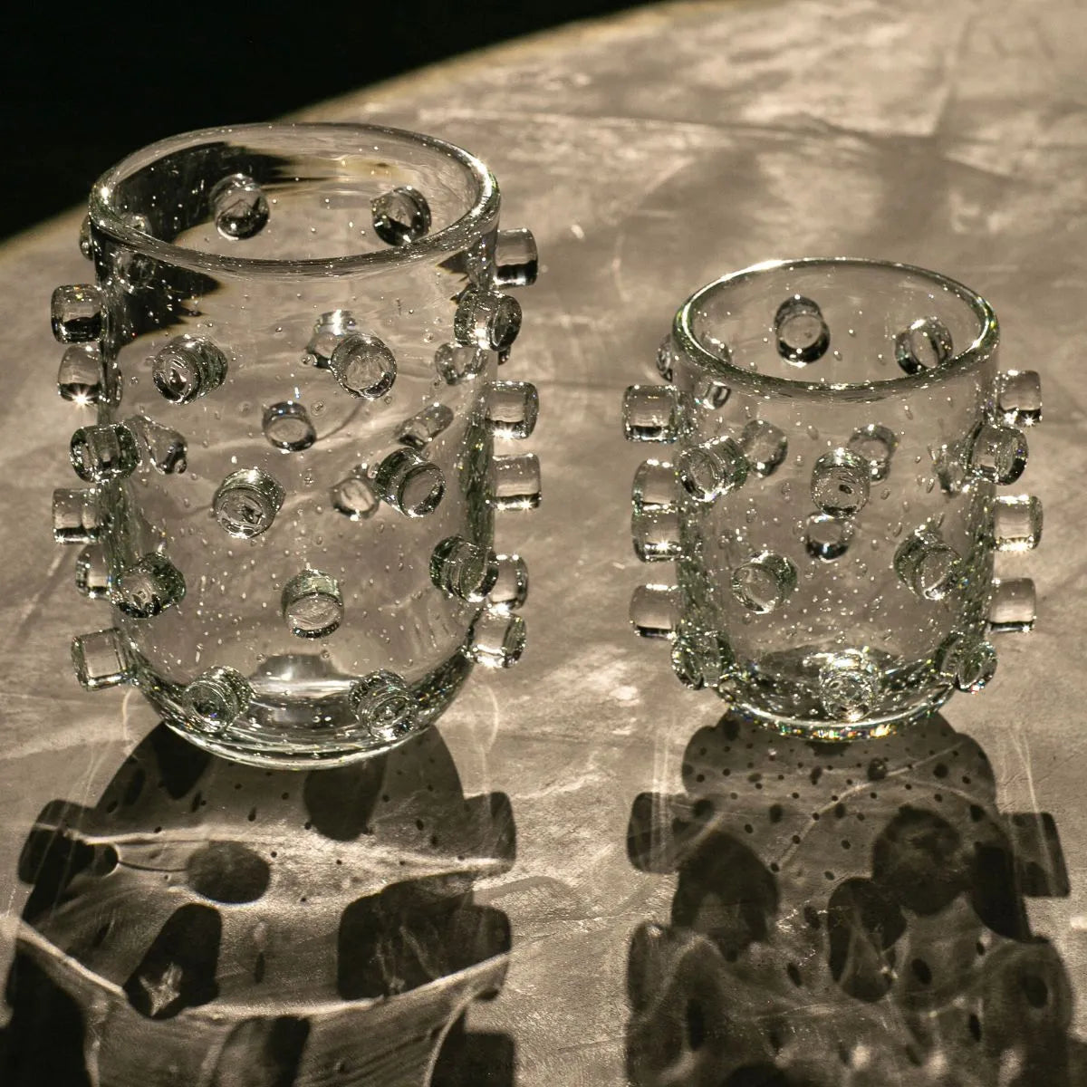 Vaso de Cristal Murano Transparente Decorativo