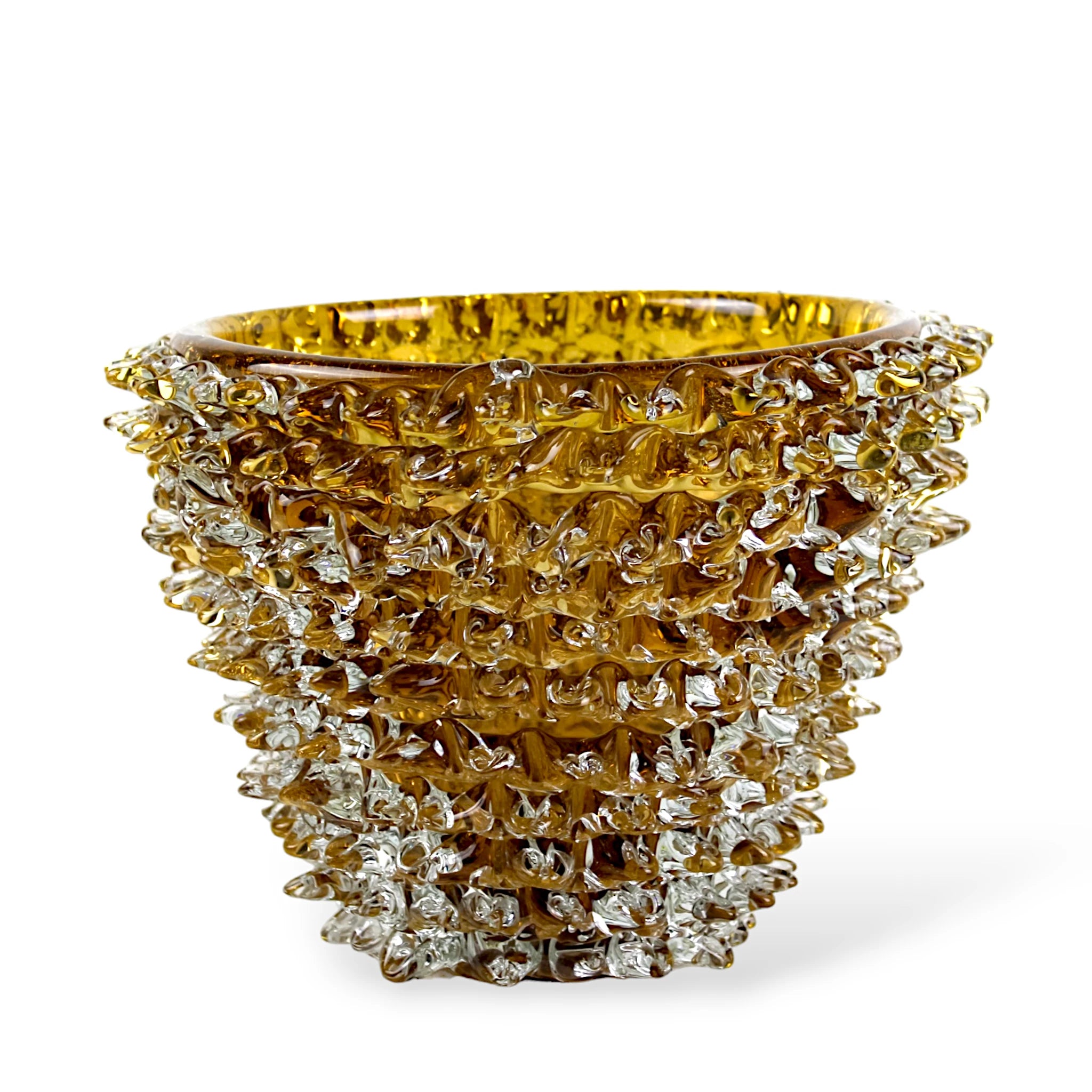 Vaso de Cristal Murano Espinhos Centro de Mesa Murano