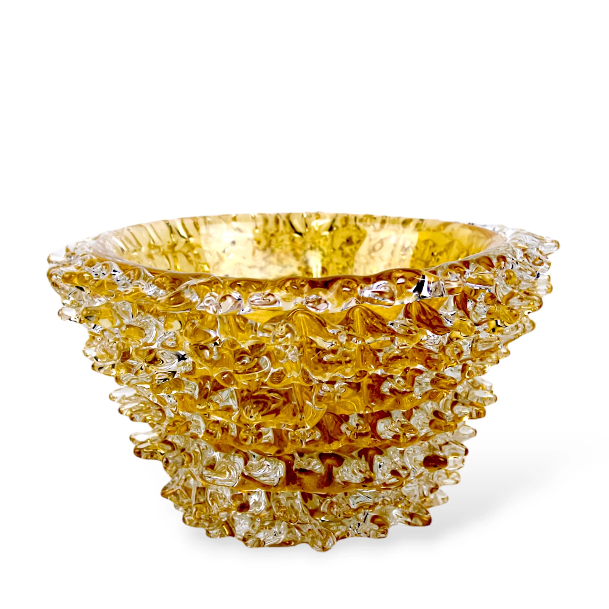 Vaso de Murano Dourado Cone