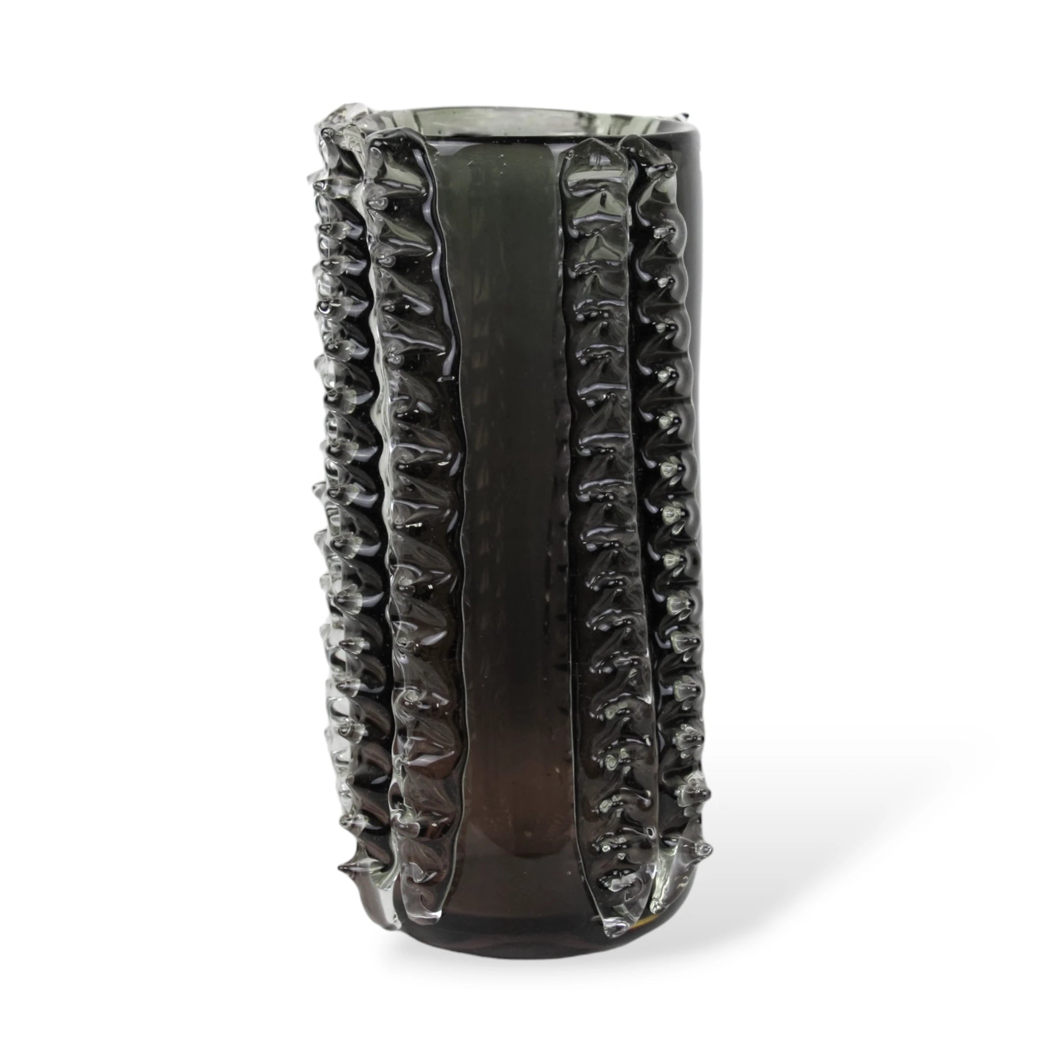 Vaso de Cristal Espinhos Lateral Preto