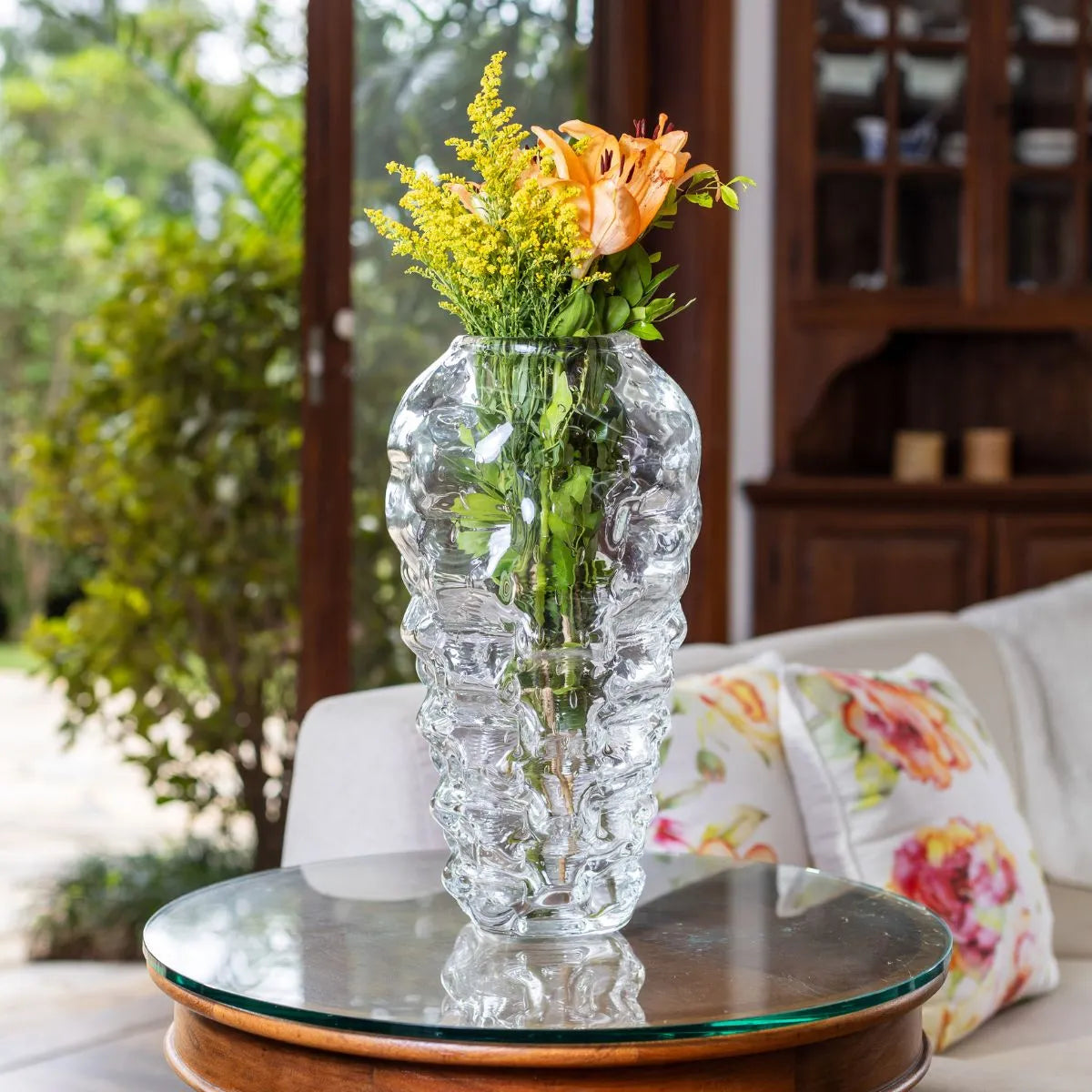 Vaso de Cristal em Murano Grande