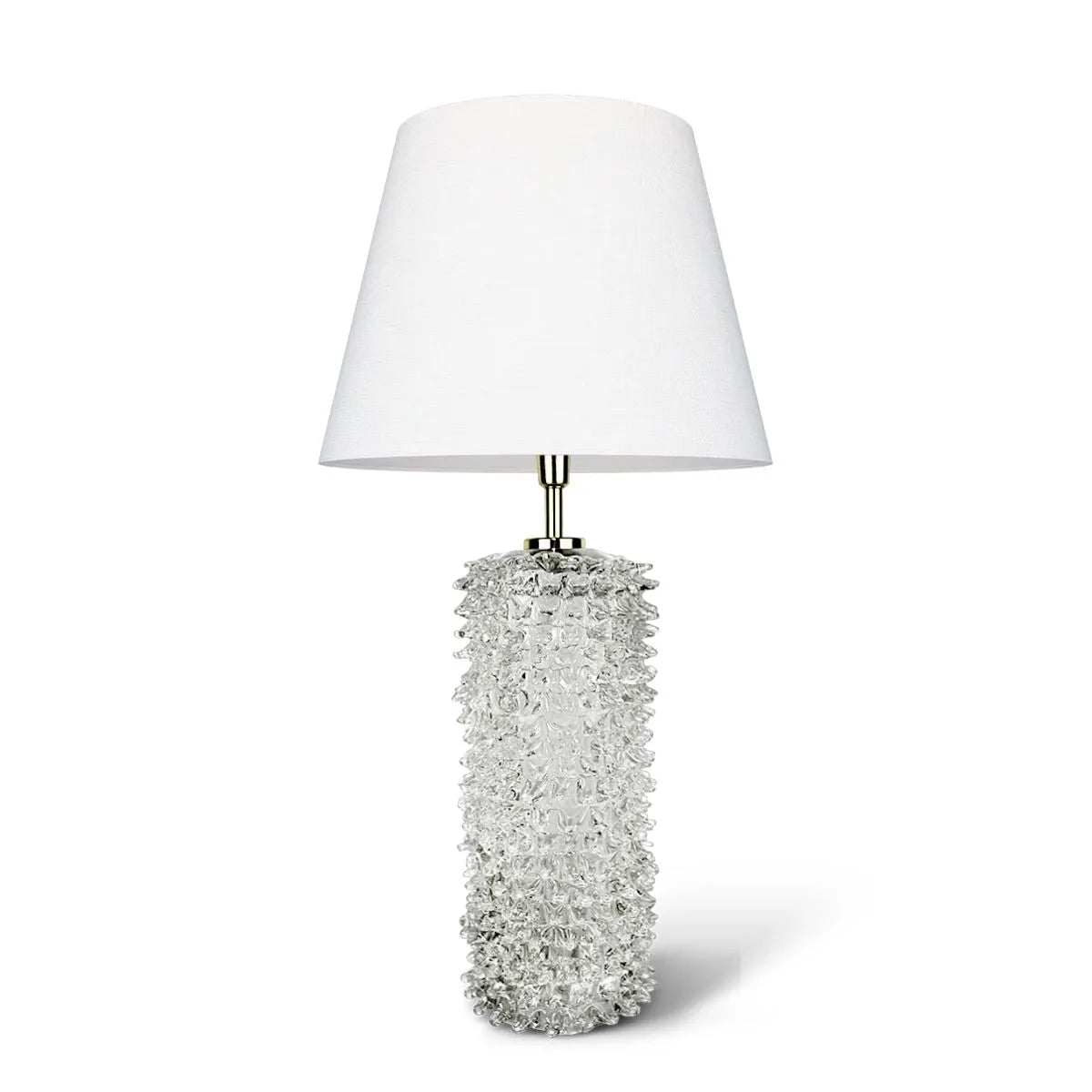Abajur Murano Cristal Rostratto Cor Cristal Puro Transparente
